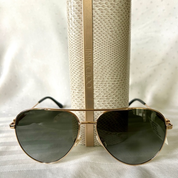 Jimmy Choo Aviator Sunglasses Olly/S NWT - Picture 3 of 10